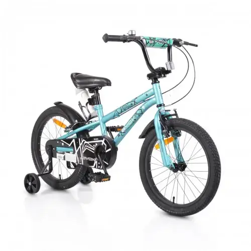Детски велосипед 18 инча с метална рамка Byox Pixy зелен  | P111634