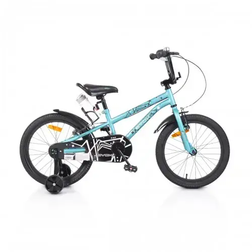 Детски велосипед 18 инча с метална рамка Byox Pixy зелен  | P111634