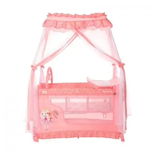 Бебешка сгъваема кошара, Magic Sleep Pink Princess | P111684