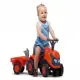 Бебешки трактор с ремарке, гребло и лопатка Falk, оранжев  - 4