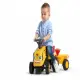 Бебешки трактор с ремарке Falk Komatsu, гребло и лопатка, жълт  - 6