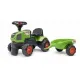 Бебешки трактор с ремарке Falk, зелен  - 1