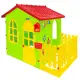 Детска къща с ограда и дъска Mochtoys за рисуване 12243  - 2