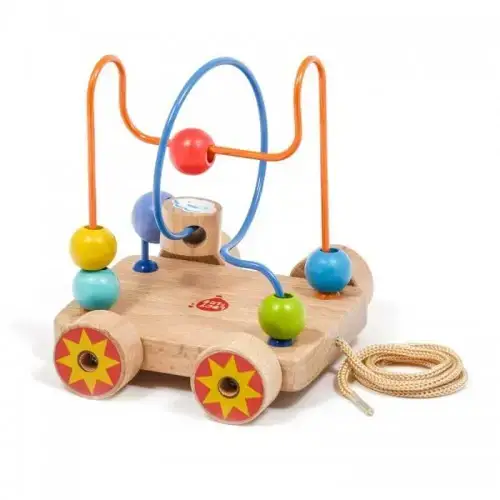 Детска играчка за дърпане и лабиринт с мъниста-2в1 Lucy&Leo | P112185
