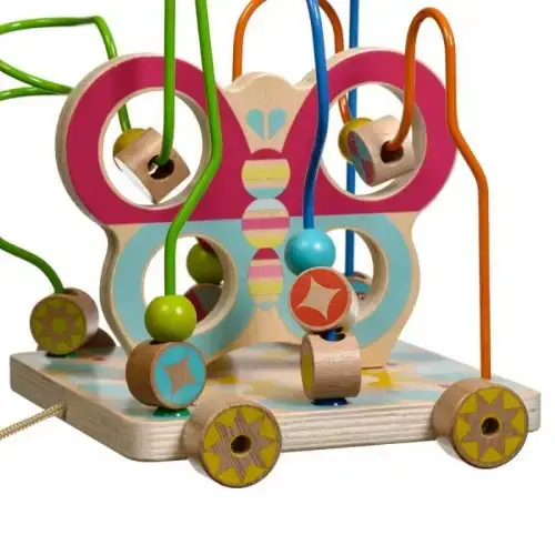 Детска играчка за дърпане и голям лабиринт с мъниста Lucy&Leo | P112192