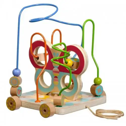 Детска играчка за дърпане и голям лабиринт с мъниста Lucy&Leo | P112192