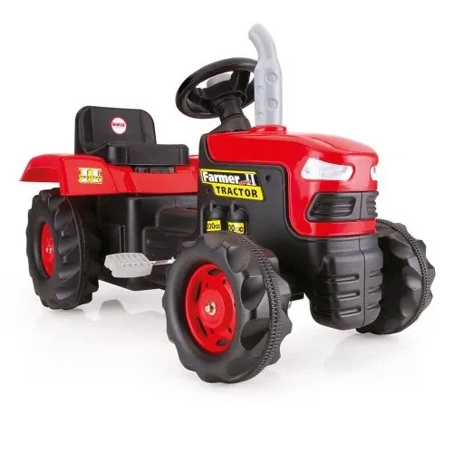Детски червен трактор с педали Dolu | P113989