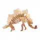 Детски дървен 3D пъзел Johntoy Динозаври - Стегозавър  - 1