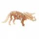 Детски дървен 3D пъзел Johntoy Динозаври - Трицератопс  - 1