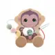 Детска играчка за дърпане и лабиринт с мъниста Joueco Маймуна  - 1
