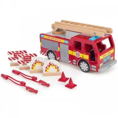 Детски дървен пожарникарски камион BigJigs | P114150