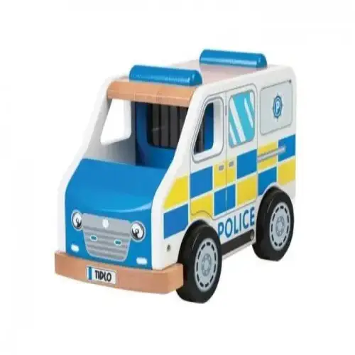 Детска играчка - Дървен полицейски ван BigJigs | P114190