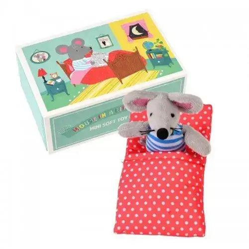 Детска мека играчка Rex London Мишка в малка къща | P114270