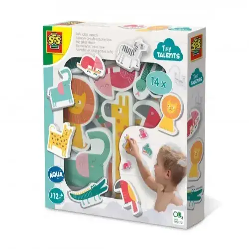 Комплект детски играчки за баня - Сафари животни за баня SES | P114356