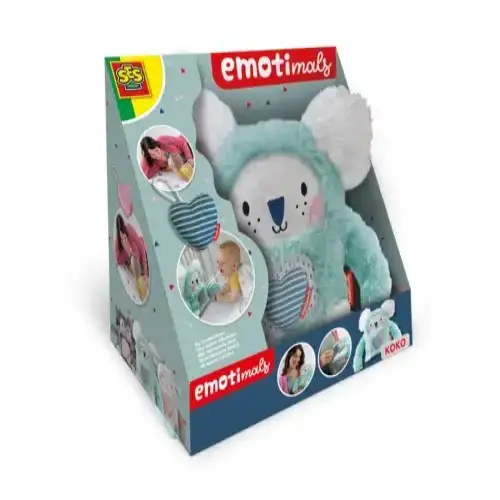 Бебешка играчка -  Плюшено животинче с емоции SES, Коко | P114365