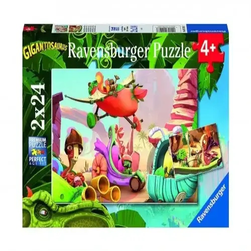 Детски пъзел Ravensburger - Роки, Бил, Мазу и Тини 2х24 ел. | P114424