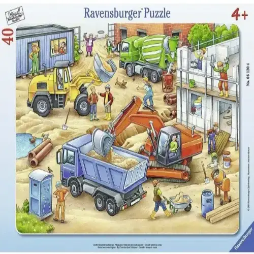 Детски пъзел Ravensburger Големи строителни машини 40 ел. | P114446