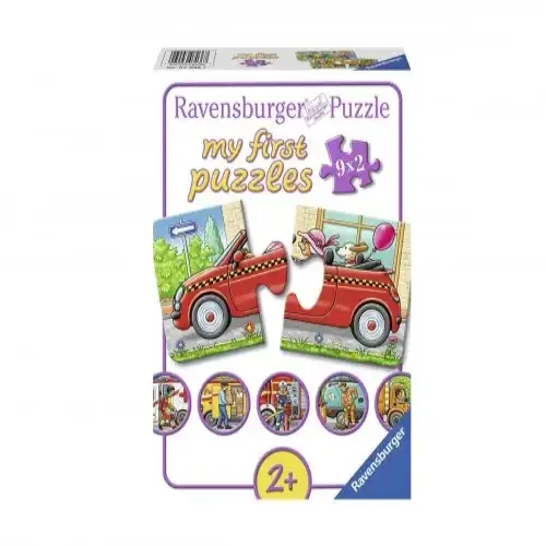 Детски пъзел, My First Puzzles В движение 9х2 ел. | P114448