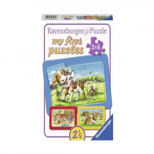 Детски пъзел, My First Puzzles Животни 3х6 ел. | P114450