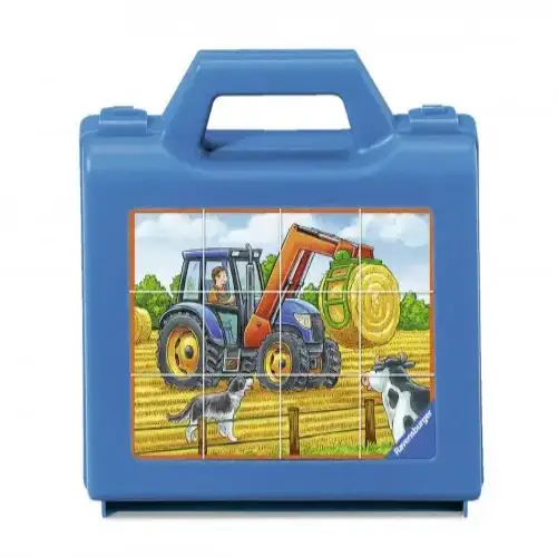 Детски пъзел - кубчета Ravensburger Фермерски машини 12 ел. | P114454