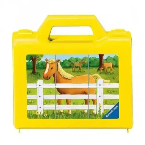 Детски пъзел - кубчета Ravensburger Животни във фермата 6 ел. | P114455
