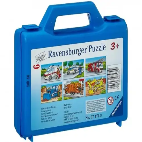 Детски пъзел - кубчета Ravensburger Машини в действие 6 ел. | P114457