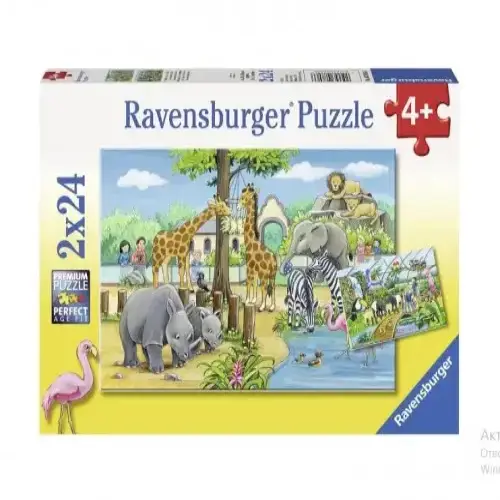Детски пъзел Ravensburger Добре дошли в зоопарка 2х24 ел. | P114462