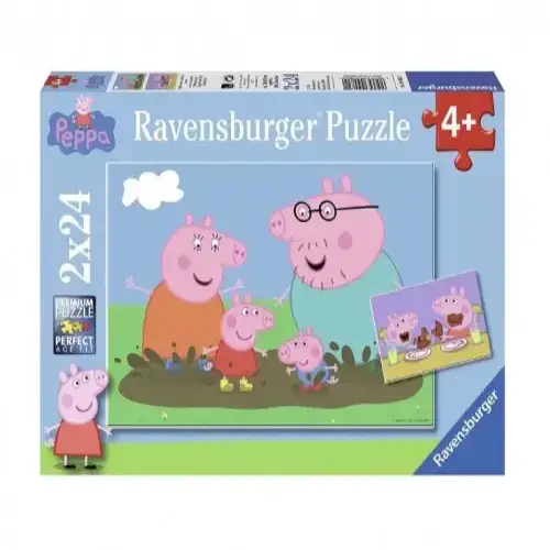 Детски пъзел, Peppa Pig - Щастливо семейство 2x24 ел. | P114485
