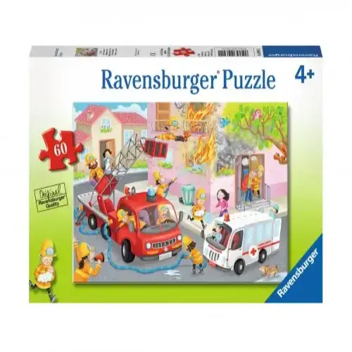 Детски пъзел Ravensburger Пожарна команда в действие 60 ел. | P114497