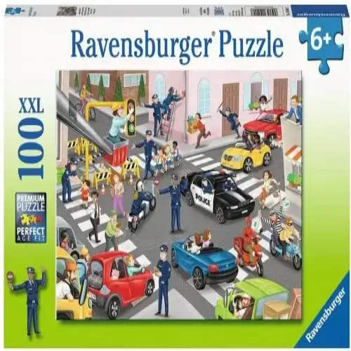 Детски пъзел Ravensburger Полицейски патрул 100 ел. ХХL | P114499