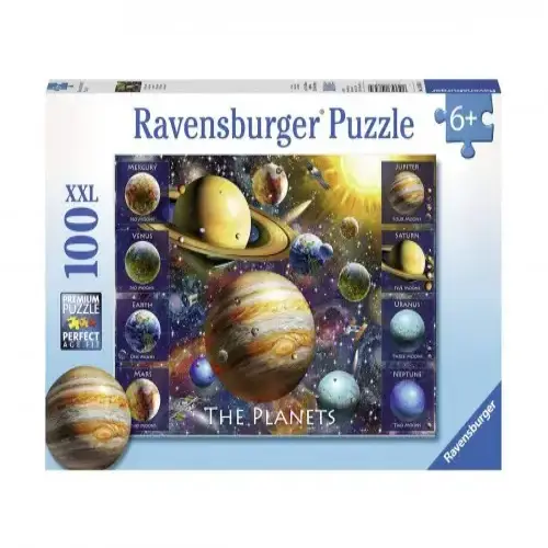 Детски пъзел Ravensburger - Планети 100 части 