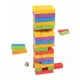 Детска дървена цветна кула за подреждане BigJigs Дженга  - 2