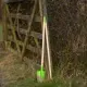 Детска зелена лопата с дълга дръжка BigJigs  - 3