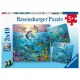 Детски пъзел Ravensburger Животински свят на океана 3х49 ел.  - 1