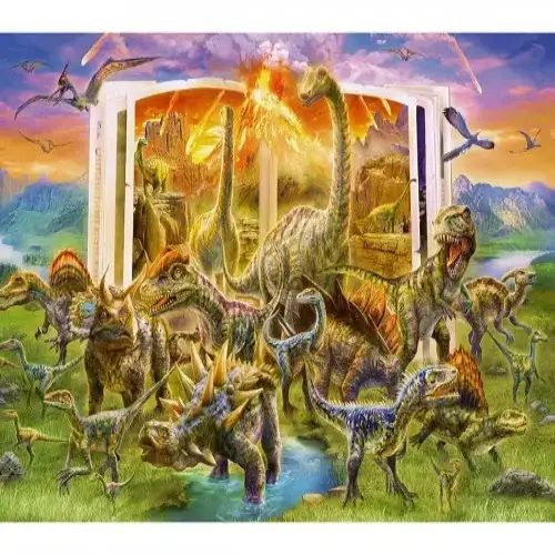 Детски пъзел Ravensburger Книгата на динозаврите 300 части | P115187