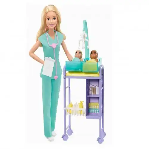 Забавен игрален комплект - Кукла Barbie Педиатър | P115281