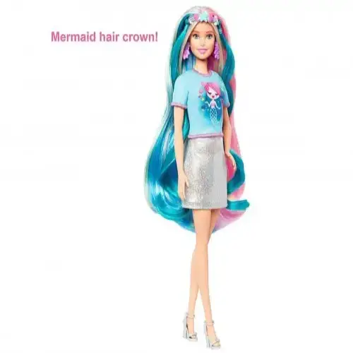 Комплект за игра - Кукла Barbie с блестяща дълга коса | P115286