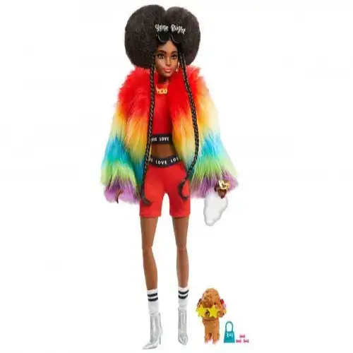 Кукла Barbie с черна коса - Екстра мода | P115292