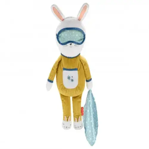 Бебешка музикална играчка-Зайче със светещо коремче Fisher Price | P115314