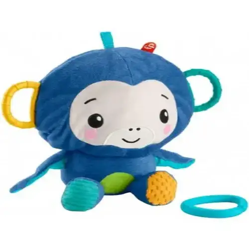 Бебешка плюшена играчка - маймунка-топка Fisher Price  - 3