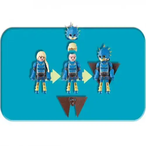 Детски комплект за игра Playmobil Как да си дресираш дракон | P115368