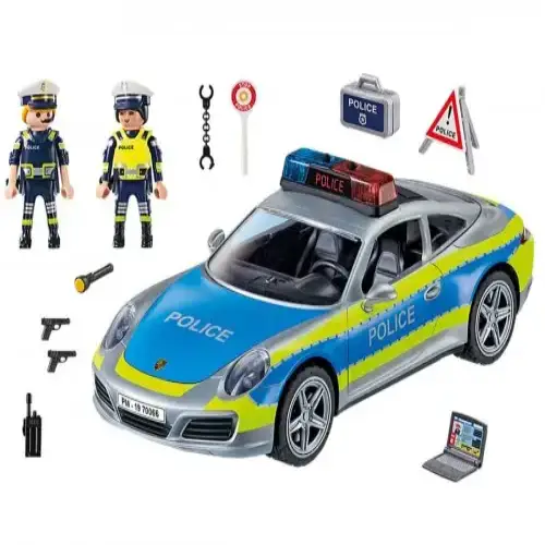 Детска играчка - Полицейска кола Playmobil Порше 911 Карера 45 | P115402
