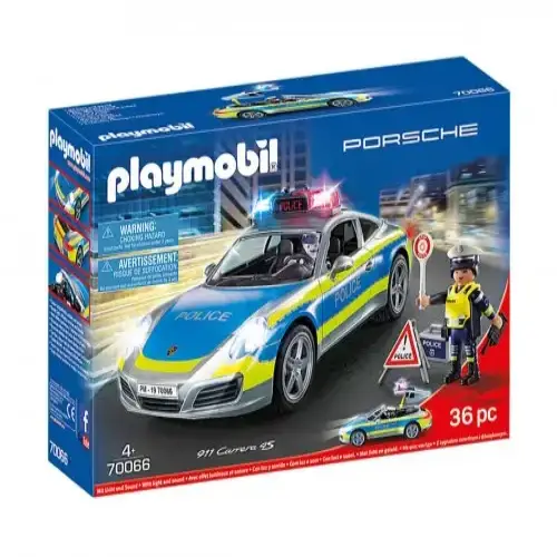Детска играчка - Полицейска кола Playmobil Порше 911 Карера 45 | P115402