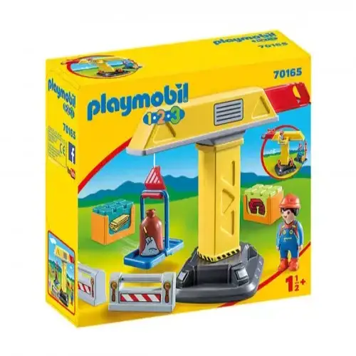 Детски комплект за игра Playmobil Строителен кран | P115414