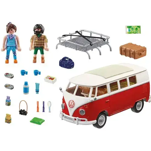 Детски комплект за игра Playmobil Къмпинг бус Volkswagen T1 | P115415