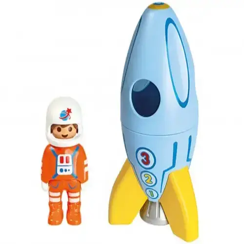 Детски комплект за игра Playmobil Астронавт с ракета | P115417