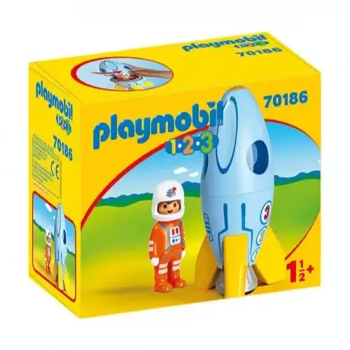 Детски комплект за игра Playmobil Астронавт с ракета | P115417