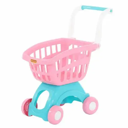 Детска розова количка за пазаруване Polesie | P115587