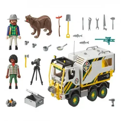 Детски комплект за игра Playmobil Камион за експедиции | P115606