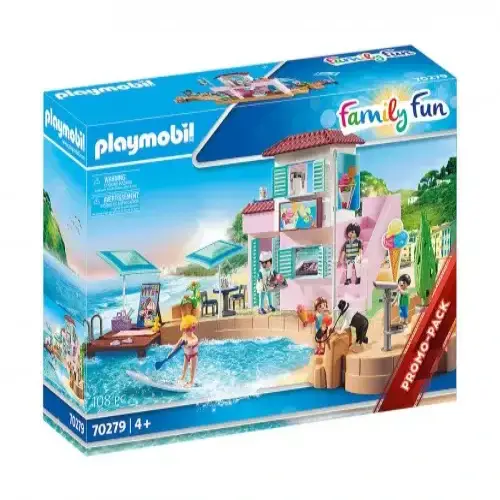 Детски комплект за игра Playmobil Магазин за сладолед на плажа | P115607